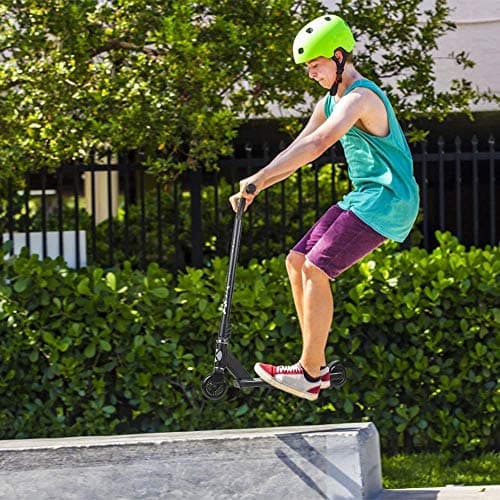 VOKUL Pro Trick Scooter for Kids 6 Years Up & Teens - Stylish Entry Level Stunt Freestyle Scooter with Stable Performance for Boys,Girls(New/Black) 7
