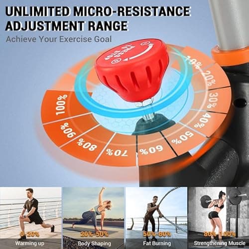 Exercise Bike, WENOKER Stationary Bike for Home, Indoor Bike with Silent Belt Drive, Heavy Flywheel, Multi-grips Handlebar and Upgraded LCD Monitor 5