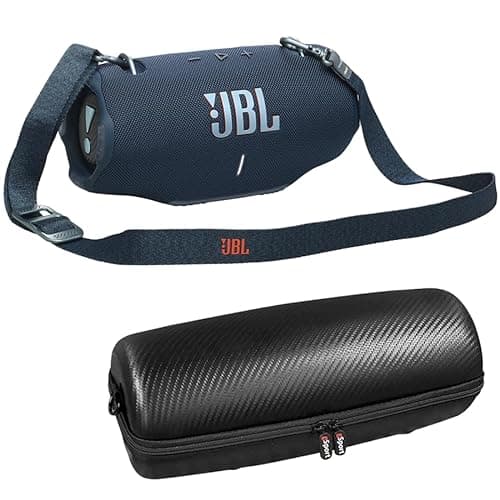JBL Xtreme 4 Bluetooth Speaker with gSport Carbon Fiber Case (Blue)