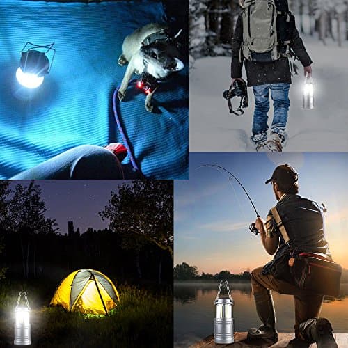 2 Pack Camping Lantern 500 Lumens Collapsible Portable LED Lantern for Emergency, Hurricane, Storms, Outage 7