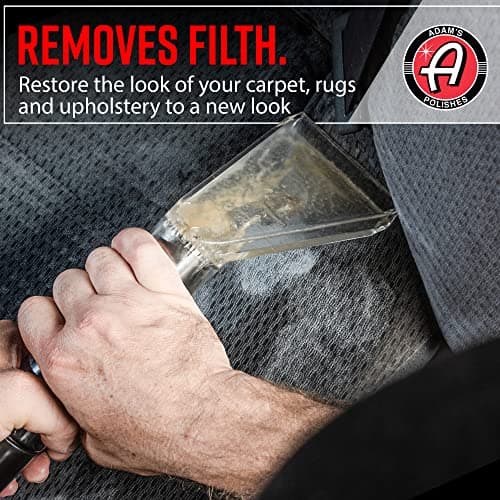 Adam's Polishes Heated Carpet Extractor - Powerful 200 Degree Spot and Upholstery Cleaner, Clear Head Hand Tool, 15 Foot Hose, Easy Dirt and Spot Removal for Vehicles 6