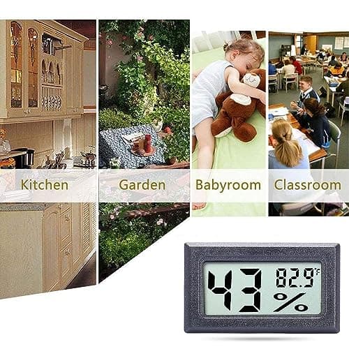 Goabroa Mini Hygrometer Thermometer Digital Indoor Humidity Gauge Monitor with Temperature Meter Sensor Fahrenheit (℉) 5