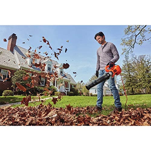 BLACK + DECKER Electric Leaf Blower, Hand Held Blowers for Lawn Care, Up to 450 CFM and 140 MPH Power, Axial, Lightweight, Corded (BEBL750) 7