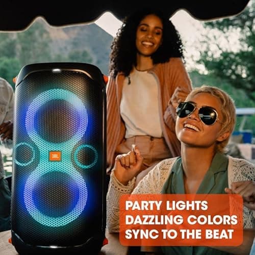 JBL PartyBox 110 - Portable Party Speaker with Built-in Lights, Powerful Sound and deep bass, Black 8