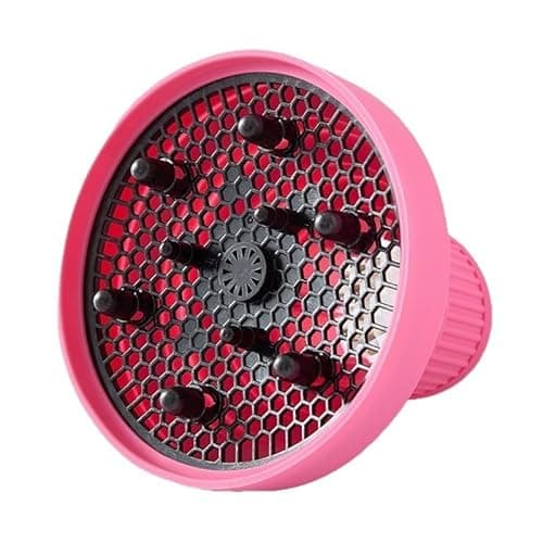 Collapsible Hair Dryer Diffuser Fit 1.57’’-1.96’’(4-5cm) Round Nozzle, Travel Hair Curly Difusor Attachment, Portable Silicone Diffuser for Hair Dryers, Salon Home Hair Blow Dryer Diffuser (Pink) 6