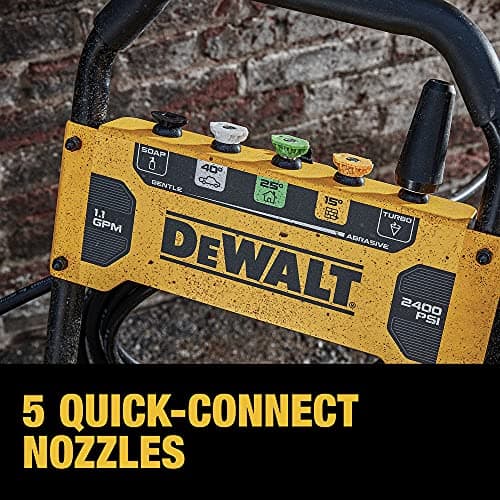 DEWALT Electric Pressure Washer, Cold Water, 2400-PSI, 1.1-GPM, Corded (DWPW2400) 10
