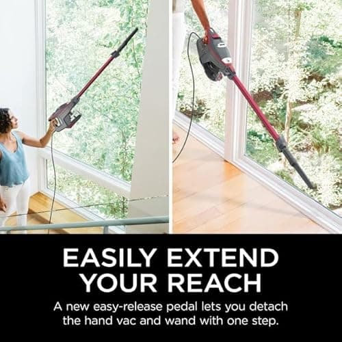 SHARK HV370 Rocket Pro Corded Stick Vacuum, Comet Red (Renewed) 5