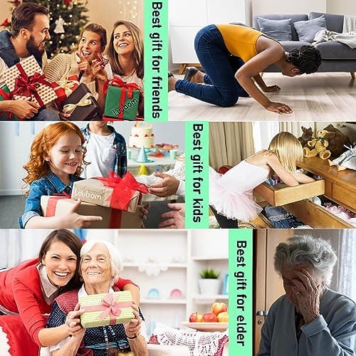 Luubom Key Finder 1 Transmitter 4 Receivers, 80dB+ Wireless Item Locator 164ft Range for Keys Remote Pet Collar Luggage, No App or Bluetooth, Easy for Elderly & Kids 6