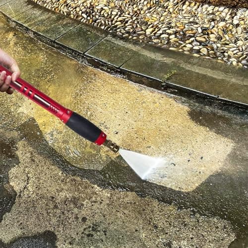 Hourleey Pressure Washer Gun, Red High Power Washer Gun with Replacement Wand Extension, 5 Nozzle Tips, M22 Fittings, 40 Inch, 5000 PSI 7