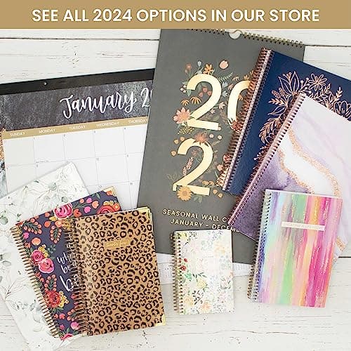 bloom daily planners 2024 Calendar Year Day Planner (January 2024 - December 2024) - 5.5” x 8.25” - Weekly/Monthly Agenda Organizer Book with Stickers & Bookmark - Boho Greenery 7