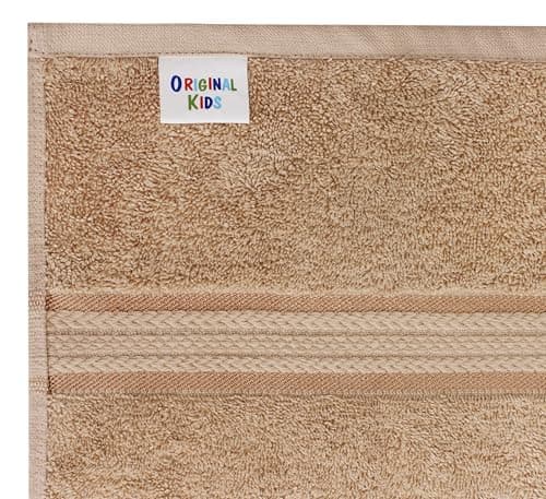 ORIGINAL KIDS Hooded Bath Towel Wrap - Ultra Soft 100% Cotton Terry Large Oversized Hooded Kids Towel - Toddler Big Kid Shower Pool Beach Towel - Absorbent Quick Dry Easy Care Gift - 30 x 54 - Linen 7