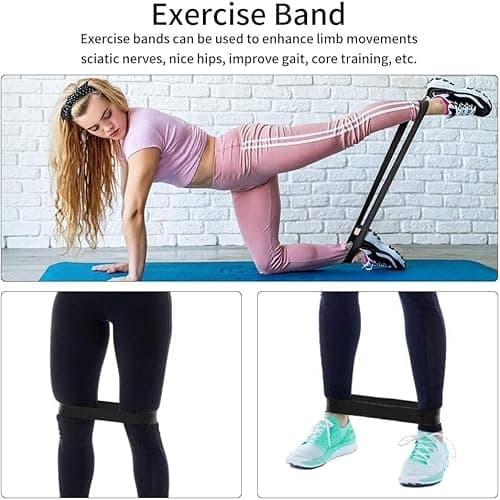 6 in1 Foam Roller Set, Trigger Point Foam Roller, Yoga Stick, Massage Ball, Fixation Ball, Fitness Stretching Strap, Carrying Bag, Towel for Deep Muscle Massage Pilates Yoga 6