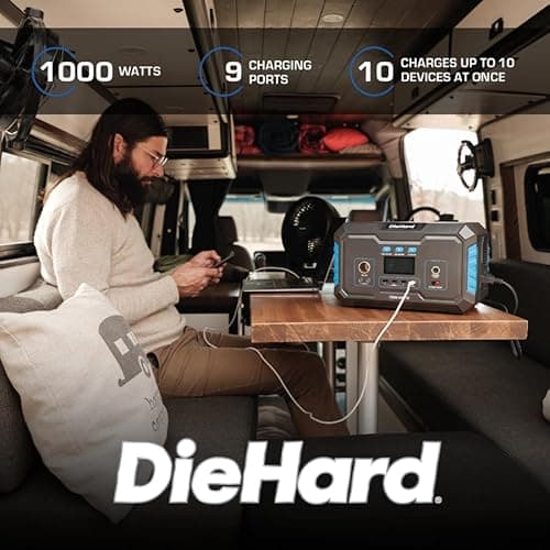 DieHard Portable Power Station 1000-Watt (2000-Watt Peak) - Quiet, Lightweight Solution for Home Backup, Weather Emergencies, Outdoor Recreation, Jobsite 5