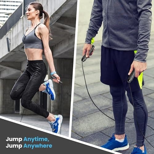 Limm Adjustable Jump Rope for Workout - All-Purpose Exercise Jump Rope Kids & Adults Love with Tangle-Free, Comfortable Foam Handles - Best Slimming, Cardio & Endurance Training - Black 6