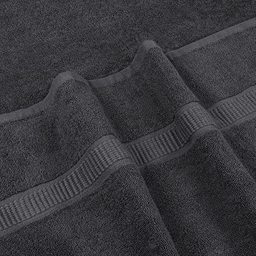Utopia Towels Jumbo Bath Sheet 2 Piece, 600 GSM, 35 by 70 Inches, 100% Ring Spun Cotton, Absorbent and Quick Dry Extra Large Bath Towel, Grey 5