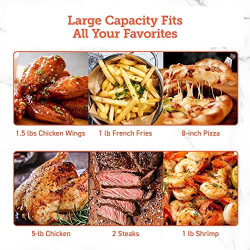 COSORI Air Fryer 5.8QT Pro Gen Smart 11-in-1 Toaster Oven , 100 Recipes Cookbook, 200+ Online Recipes , APP and Touch Screen Control, Works with Alexa & Google Assistant, Dishwasher-Safe Square Basket 11