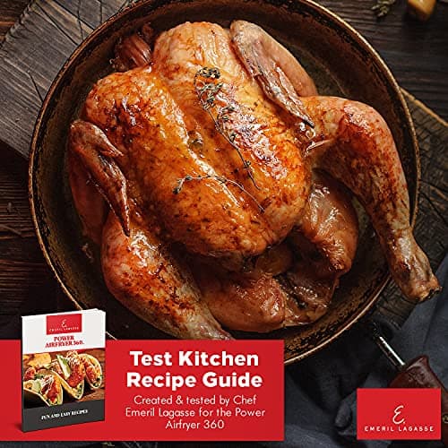 Emeril Lagasse Everyday 360 Stainless Steel Air Fryer, 360° Quick Cook Technology, XL capacity, 9-in-1, 12 Pre-Set Cooking Functions including Bake, Rotisserie, Broil, Pizza, Slow Cook, Toaster 5