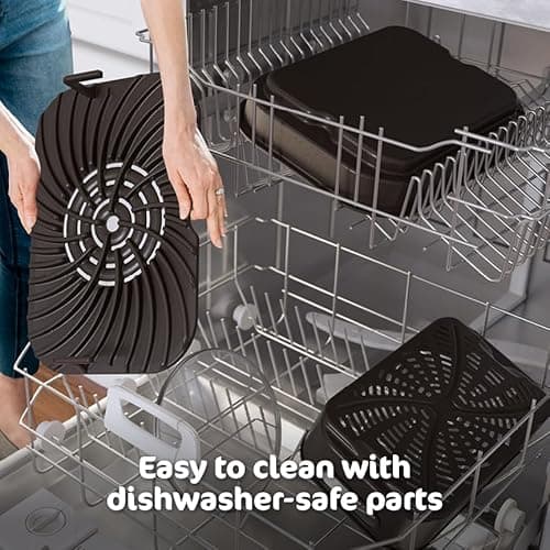 Ninja | Indoor Grill and Air Fryer| Foodi Smart XL | 6-in-1 Grill, Air Fry, Roast, Bake, Broil, Dehydrate & Crisp |Smart Thermometer & Splatter Shield | Dishwasher Safe Parts | Black/Silver | FG551 9