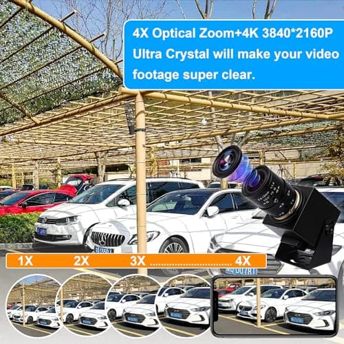 ELP 4K HDMI USB Camera - 2.8-12mm 4X Zoom Webcam With Manual Adjustment for Computer, TV, Projector, Monitor 5