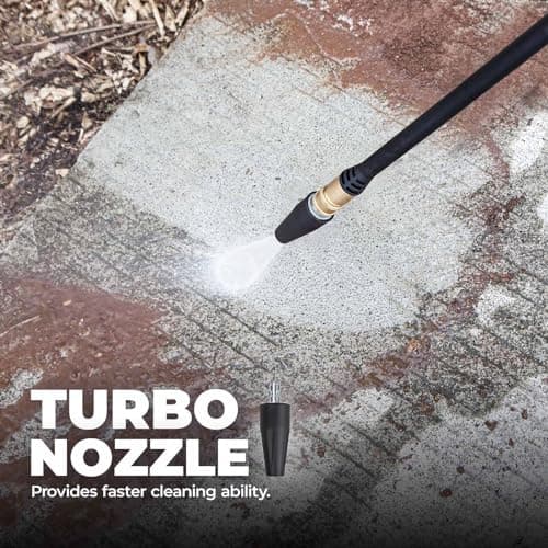 A-iPower APW2000E Electric Pressure Washer 2000 PSI and 1.2 GPM, CETL Compliant, Onboard Soap Tank, 5 Quick Connect Nozzles, Spray Gun and Wand, for Cars, Fences, Driveways Cleaning 9