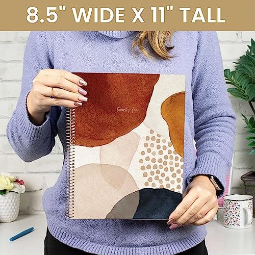 bloom daily planners 2024 (8.5" x 11") Calendar Year Day Planner (January 2024 - December 2024) - Weekly/Monthly Dated Agenda Organizer with Tabs - Earthy Abstract, Blue 6