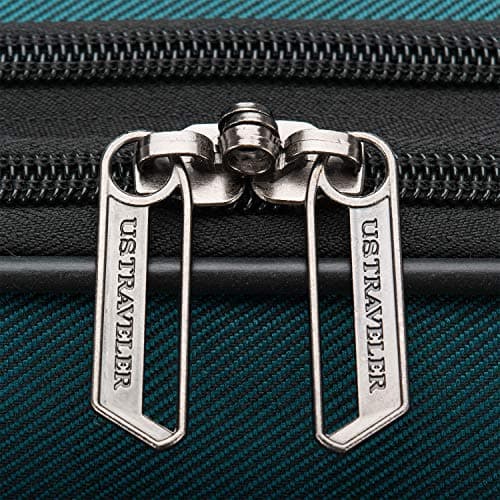 U.S. Traveler Aviron Bay Expandable Softside Luggage with Spinner Wheels, Teal, Carry-on 23-Inch 9