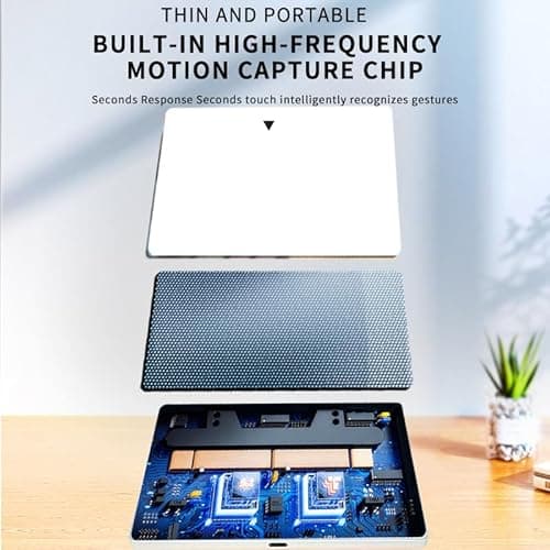 Wired touchpad supports multi gesture control, Aluminum alloy casing and glass panel Trackpad Mouse with Multi-Touch Navigation for Windows 10/11/Linux/fedora 43 Laptop PC Notebook Computer (silver) 6