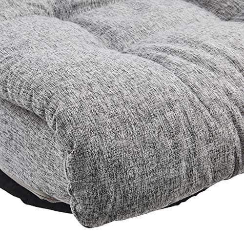 Amazon Basics Swivel Foam Lounge Chair with Headrest, Floor-Compatible, Adjustable, Gaming, 26.3D x 23.5W x 13.7H in, Grey 6