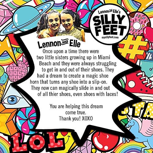 Shoe Horn Set for Kids & Adults, Rainbow Stainless Steel Metal, 2 Pack, 7.5 Inch Travel Shoe Horns for Sneakers, Boots, Men & Women, Small 6