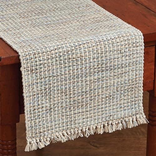 Park Designs Sandy Shores Beige Farmhouse Table Runner 36 Inch | 13x36 Rustic Dining Table Accessory | Hand Loomed & Soft Texture | Modern Farmhouse Table Runners 36 Inches 5