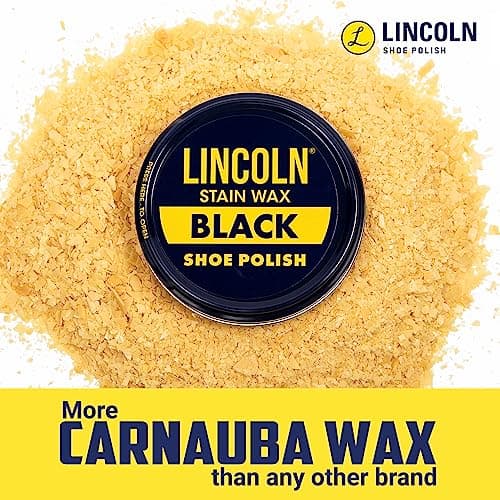 Lincoln Stain Wax Shoe Polish - 2.5 Ounces (Black) 3
