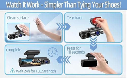 6Pcs Heavy Duty Dash Cam Mounting Tape - Ultra Heat Resistant Double-Sided Adhesive Pads for Windshield, Dashboard, GPS & Camera Holders | 60% Stronger Than Foam Tapes, Weatherproof & Customizable 6