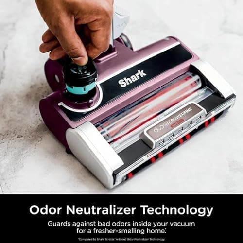 Shark HZ3000 Stratos Ultralight Corded Stick Vacuum with DuoClean PowerFins HairPro, Self-Cleaning Brushroll, & Odor Neutralizer Technology, Red Plum 5