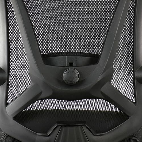 Elama Full Back Mesh Adjustable Office Chair with Headrest (Black/Black) 8