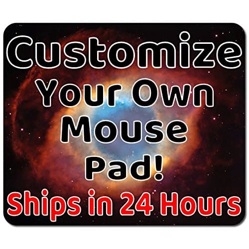 Personalized Mouse Pad - Add Pictures, Text, Logo or Art Design and Make Your Own Customized Mousepad. Each Custom Mouse Mat Comes in a Colorful Gift Bag. Personalized Your Gaming Mousepad (Landscape)