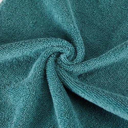 Amazon Basics Fade-Resistant 100% Cotton Bath Towel, 30"x54", Teal Green, 2-Pack 6