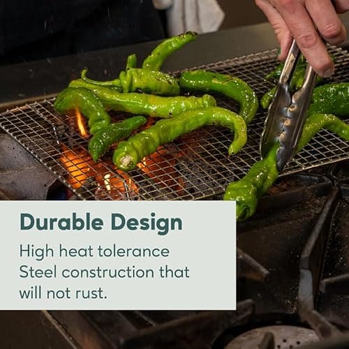 Ultra Cuisine Oven-Safe, Dishwasher-Safe 100% Stainless Steel Cooling and Baking Rack Set Heavy Duty Tight-Wire - 11.5 x 16.5-inch - Set of 2 - Half Sheet Pan Cooling Racks 7