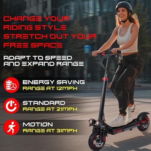 Electric Scooter 900W to 1600W Motor 48V18ah Battery Folding Electric Scooter for Adults 11 Inch Tires Top Speed 30 to 34 MPH Long Range Up to 37 Miles Perfect for Commuting and Leisure j11MAX 7