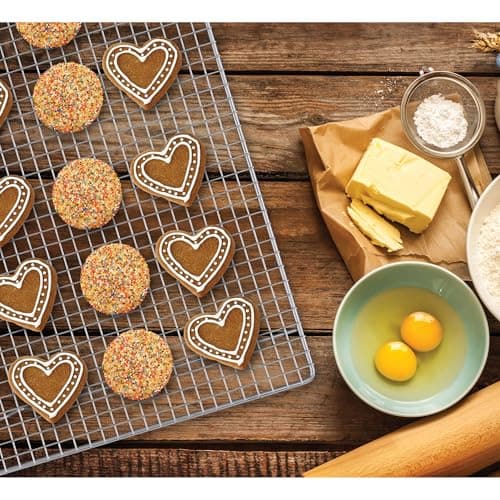 Mrs. Anderson's Baking Professional Cooling Rack, Heavy Duty Steel, Fits Half Sheet Pans, 16.5 x 11.875 x 0.625-Inches 8