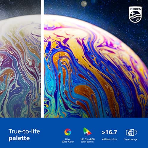 Philips 346E2CUAE 34'' Curved Frameless UltraWide QHD 3440x1440,100Hz 1ms MPRT, sRGB 121%, USB-C Charging, MultiView PIP/PBP, Height Adjustable, 4Yr Advance Replacement 6