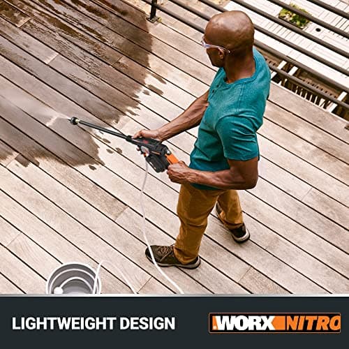 Worx Nitro Hydroshot 20V 710PSI Light-Duty Electric Pressure Washer with Brushless Motor Cordless, Lightweight, 5-in-1 Portable Power Cleaner, Power Share Compatible – Battery & Charger Included 8