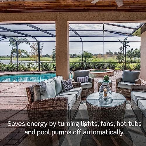 Leviton Countdown Timer Switch for household lights, heaters and exhaust fans, 30 min, 1-2-4 hour, No Neutral Wire Required, Single Pole, 15A, 1/2 HP/9.8A Fan/Motor, DT104-1LW, White 6