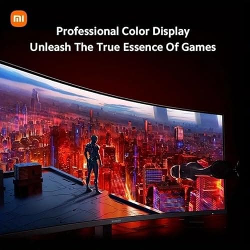 XIAOMI 34-inch Curved Gaming Monitor, 180Hz Refresh Rate, 1ms Response, FreeSync Premium, 95% DCI-P3, 100% sRGB, Low Blue Light Computer Screen Monitor, Desktop Monitor G34WQi 8