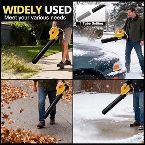 Orientools 20V Cordless Leaf Blower with UL 62133 Certified 2x2.0Ah Batteries and Charger (45 min Run time) for clearing Leaves, dust, Debris, Light Snow from walkways, Driveway, Yard 7