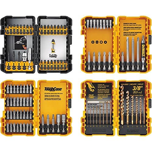 DEWALT 20V MAX* Cordless Drill / Driver Kit with Screwdriver/Drill Bit Set, 100-Piece (DCD771C2 & DWA2FTS100) 3