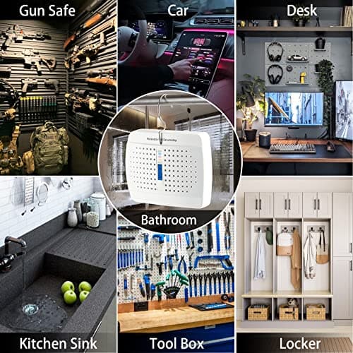 Small Dehumidifier, Moisture Absorber for Closed Spaces, Cabinet, Closet and Bathroom, Renewable Mini Dehumidifiers for Gun Safe, Rust Prevention 6