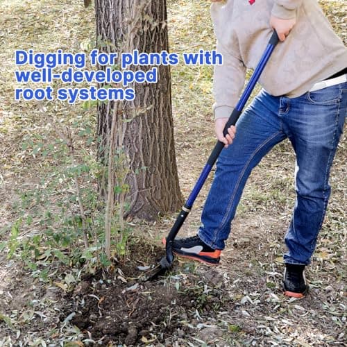 KOLEIYA Shovel,Shovels for Digging Heavy Duty with Fiberglass Handle,Spade Shovel for Gardening Trenching Planting Transferring,57 inches,Blue 5