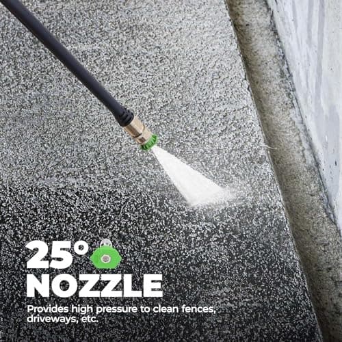 A-iPower APW2000E Electric Pressure Washer 2000 PSI and 1.2 GPM, CETL Compliant, Onboard Soap Tank, 5 Quick Connect Nozzles, Spray Gun and Wand, for Cars, Fences, Driveways Cleaning 6