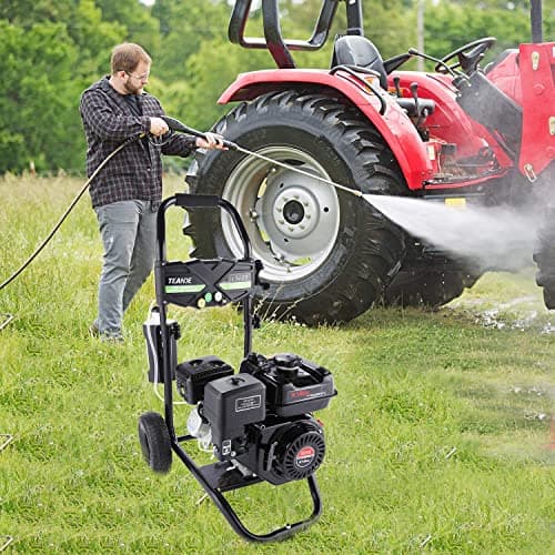 Imdot 4200PSI Gas Pressure Washer, 4.0GPM Heavy Duty Power Washer with 5 Quick Connect Nozzles, 25ft Flexible Hose and 0.5Gal Soap Tank, 212cc 7.0 HP Engine, EPA/CARB/ETL Compliant, Black 2
