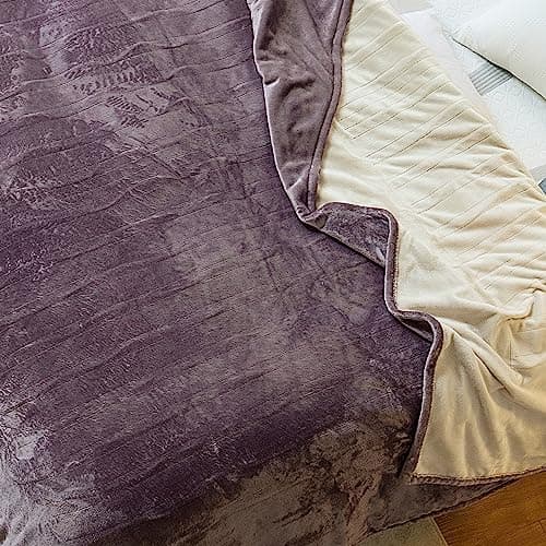 JET'S HOME Heated Blanket King 100"x90" - ETL&FCC Certified Electric Blanket Machine Washable Heating Blanket with 4 Heating Levels 10 Hours Auto-Off Overheating Protection (Purple) 9